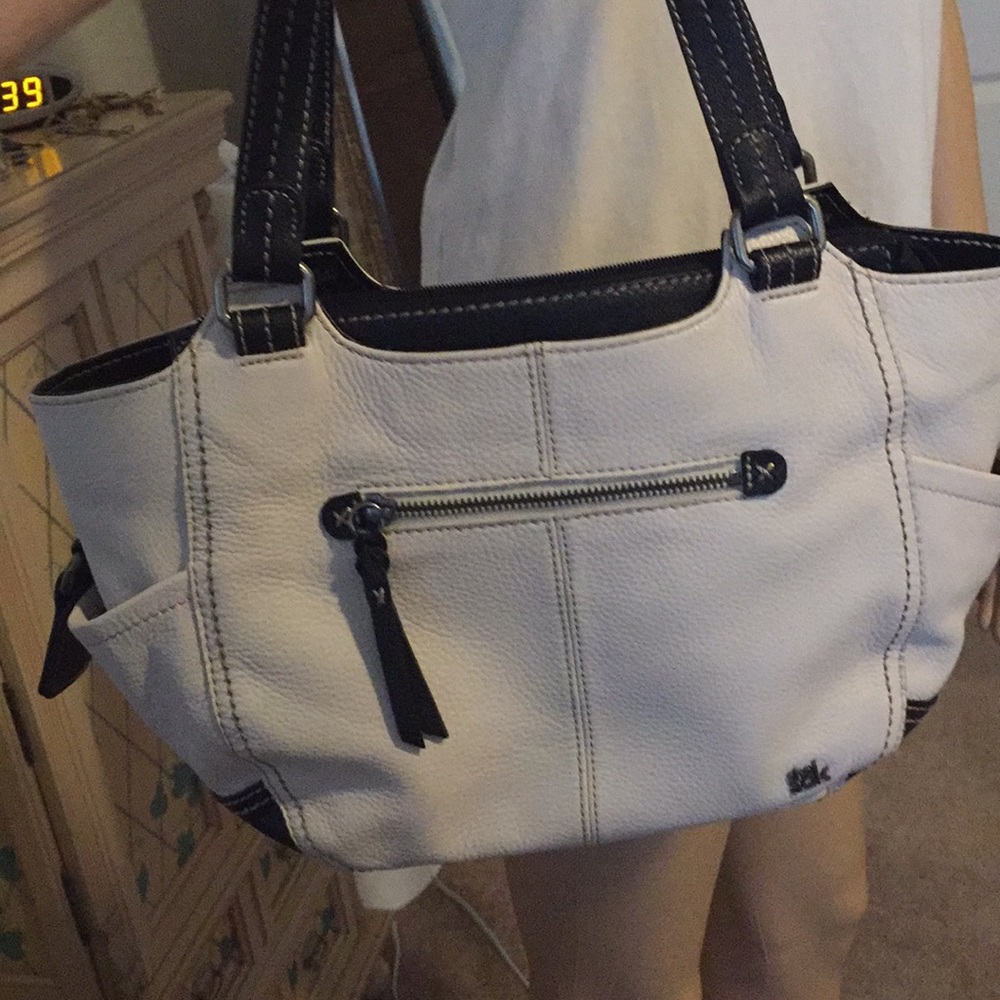 The Sak cream and brown cute bag